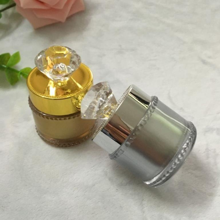 Hủ Đựng Kem ❤ GIÁ TỐT NHẤT ❤ Hủ chiết kem hột xoàn 5g,15g vàng,bạc đựng mỹ phẩm , phụ kiện du lịch