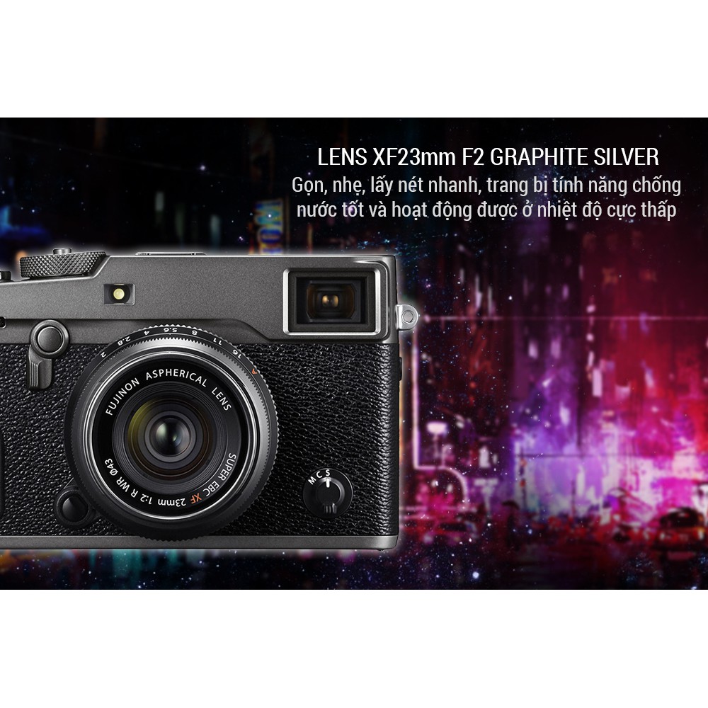 máy ảnh FUJIFILM X-PRO2 + XF23MM F2 GRAPHITE SILVER - chính hãng