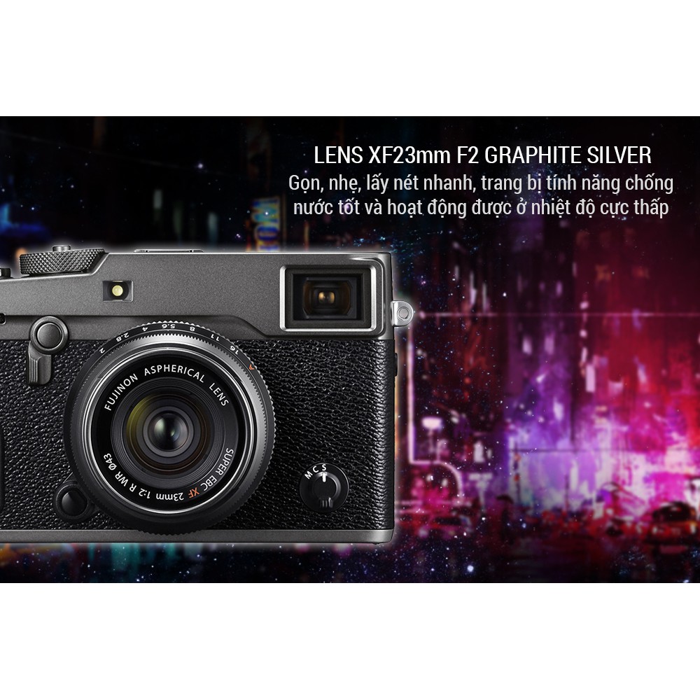 Máy ảnh FUJIFILM X-PRO2 + XF23MM F2 GRAPHITE SILVER - chính hãng