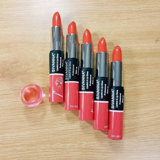 Son hai đầu Sivanna Lipstick & Lip Gloss