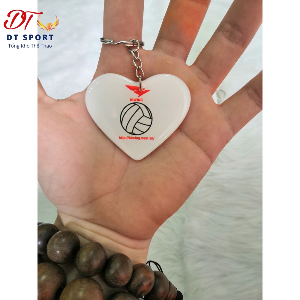 Móc khóa bóng chuyền giá rẻ Hiwing siêu đẹp ⚡ Free Ship ⚡ dùng tặng lưu niệm hình tim, tròn, vuông - hàng cao cấp