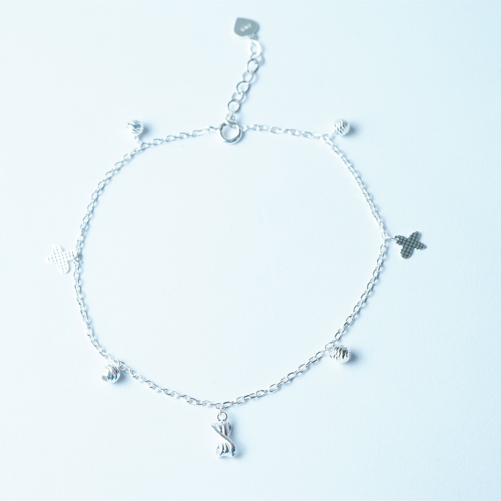 QMJ Lắc chân nữ Nơ Hồ Điệp Tiểu thư bạc Y phụ kiện đi biển, trang sức thời trang cho bạn nữ - Q421 | BigBuy360 - bigbuy360.vn