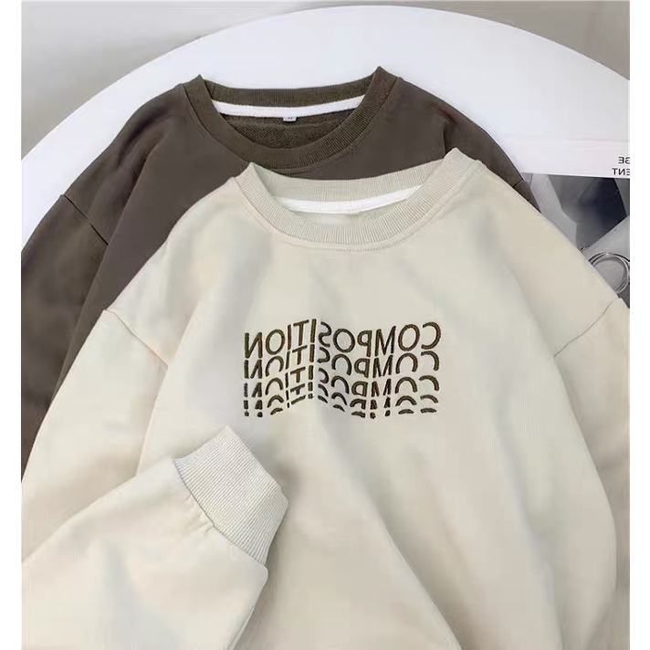 Áo Nỉ Sweater Nam Nữ Form Rộng Vải Nỉ Bông Dày Dặn phong cách Ulzzang Camstore | BigBuy360 - bigbuy360.vn