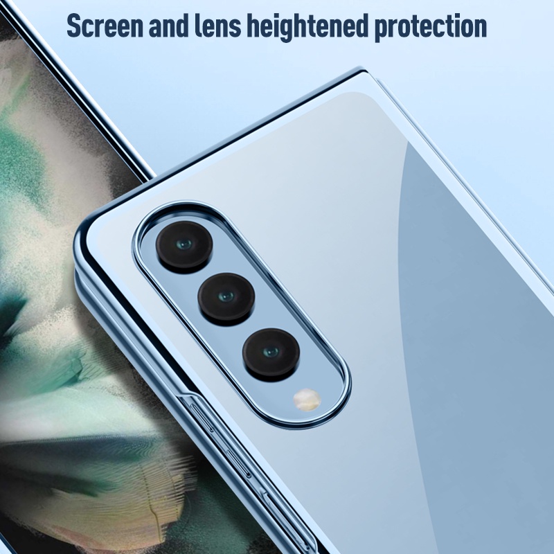 Ốp điện thoại LENUO mạ chống sốc sang trọng cho Samsung Galaxy Z Fold 4