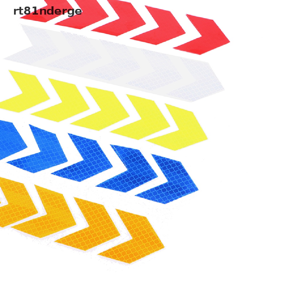 【ge】 10PCS Car Reflective Sticker Arrows Pattern Warning Car Stickers and Decals .