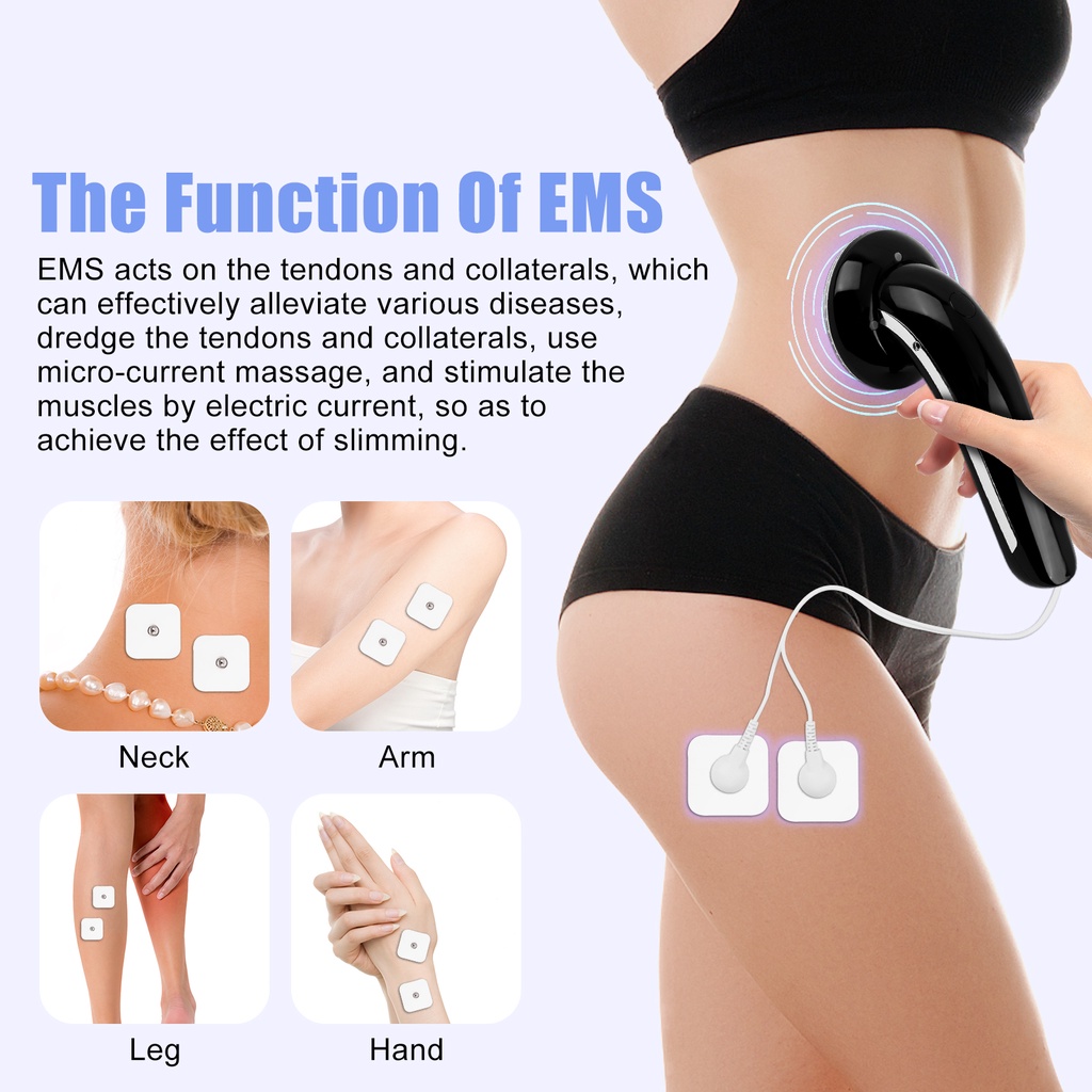Máy Massage Cơ Thể Bằng Sóng Siêu Âm 6 Trong 1 Có Đèn LED
