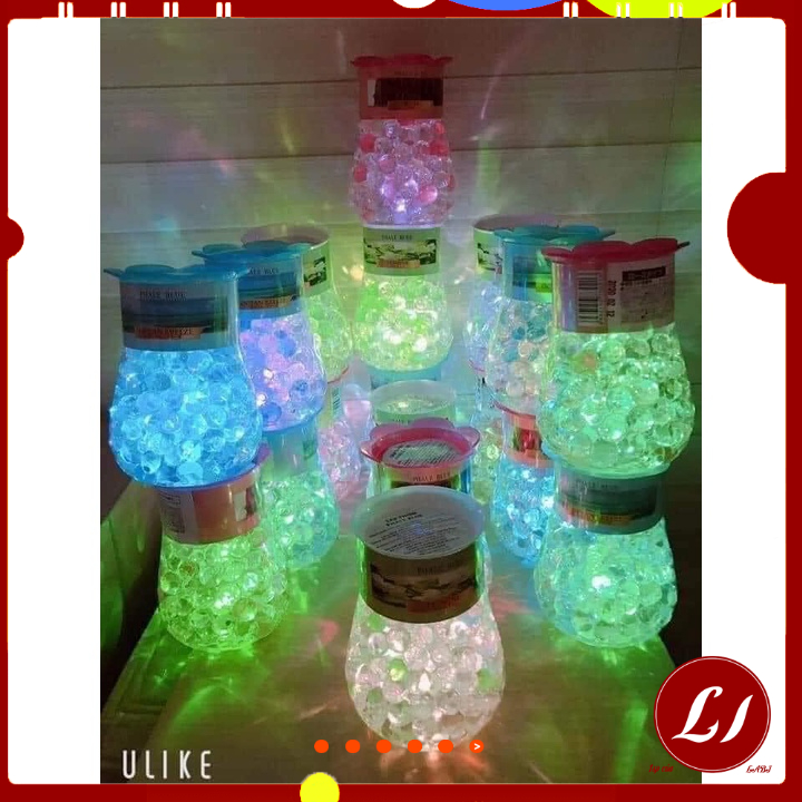 Sáp thơm có Đèn ngủ Hạt trong suốt Aroma Pearl Hàn Quốc 320g(KHỬ SẠCH MÙI HÔI, NẤM MỐC TRONG PHÒNG )