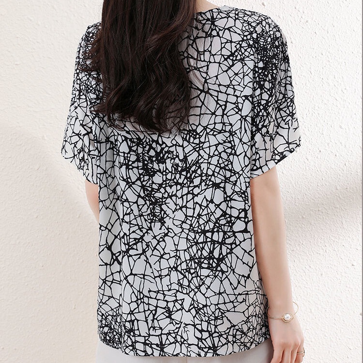 Áo Thun Tay Ngắn Cổ Tròn Dáng Rộng Thời Trang Mùa Hè Phong Cách Hàn Quốc Cho Nữ Plus Size