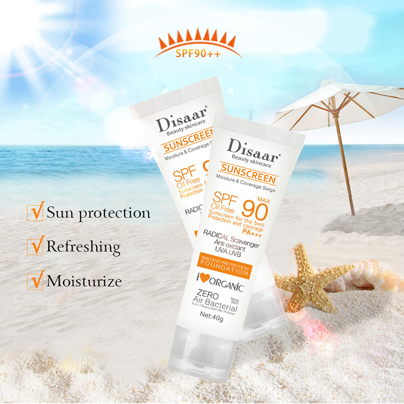 FAVN Bless Sunscreen Whitening SPF 90 Sunblock Facial Body Skin Protective Cream Anti-Aging Glory