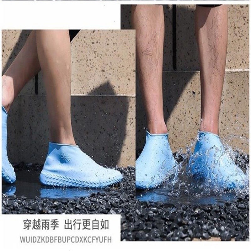Vỏ Bọc Giày Đi Mưa Bằng Cao Su Silicone Dày Chống Nước Chống Ẩm Chống Bẩn Chống Mòn Cho Nam Và Nữ