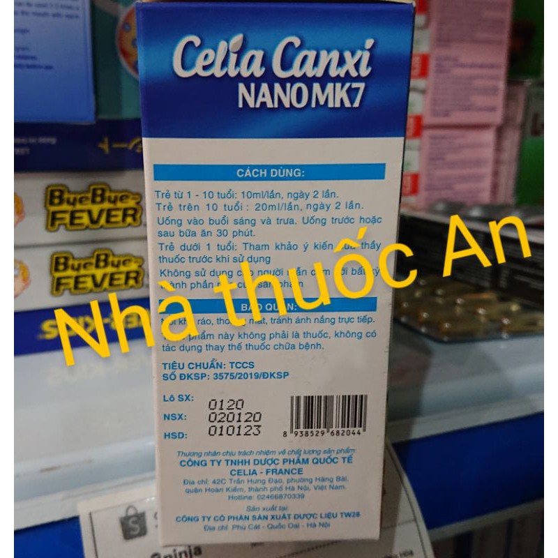 Celia Canxi Nano MK7 cho xương chắc khỏe