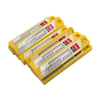 Lưỡi dao dọc giấy Deli lớn nhỏ 2011/ 2012 [Hộp 10 lưỡi dao] dày dặn có độ sắc bén cao GOHASI