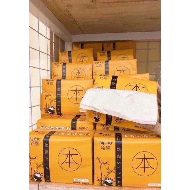 TÚI 300 KHĂN GIẤY GẤU TRÚC