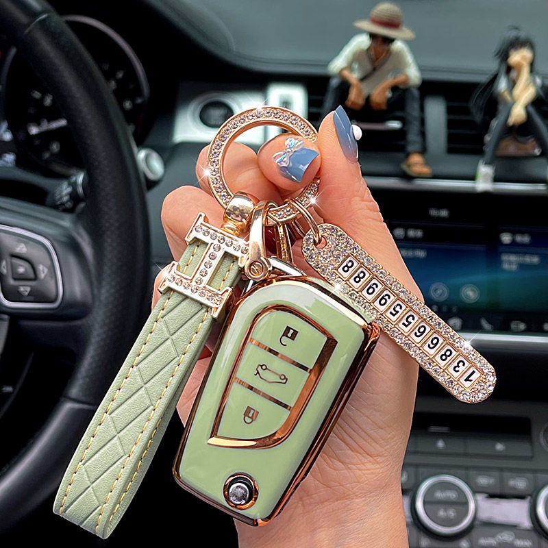 Vỏ Bảo Vệ Chìa Khóa Cao Cấp Cho Xe Hơi Toyota vios rav4 Camry Reeling Carola Asian Dragon