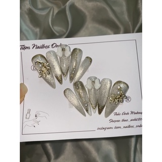 Nailbox thiết kế mắt mèo kim cương - tiệm nailbox online