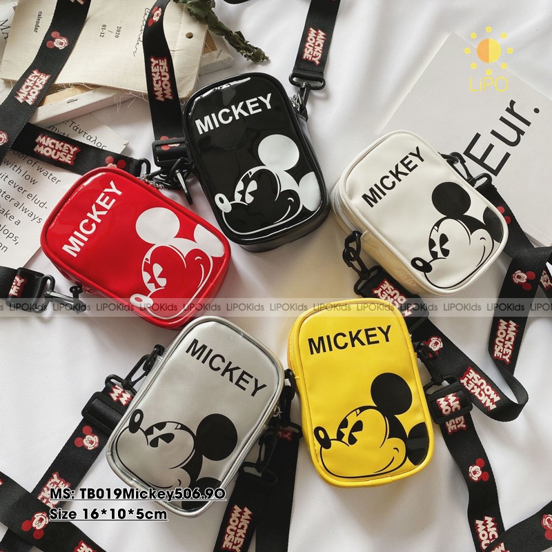 TÚI MICKEY HÌNH CHỮ NHẬT DÁNG ĐỨNG CHO BÉ - TB019Mickey506