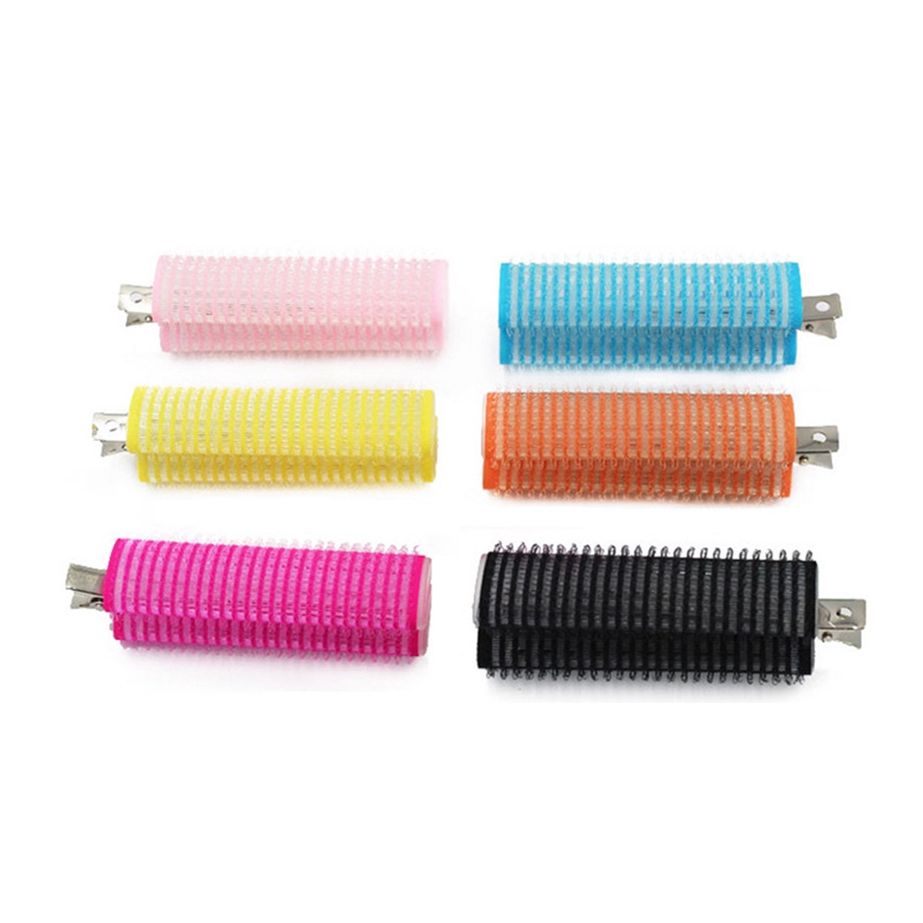 [Hàng mới về] Kẹp tóc mái dạng lô uốn xoăn nhẹ tự dính an toàn chuyên nghiệp cho nữ