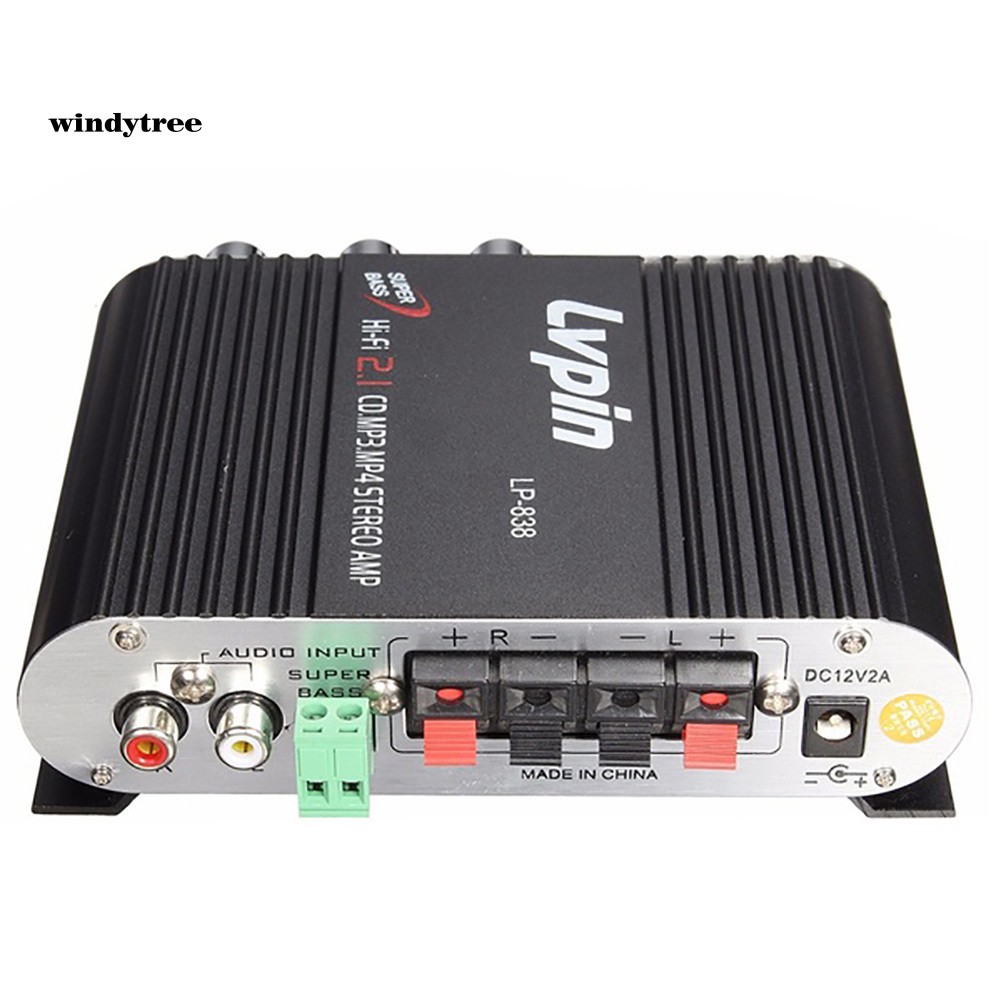 Loa khuếch đại âm thanh WDTE Lvpin838 12V HiFi CD MP3 MP4