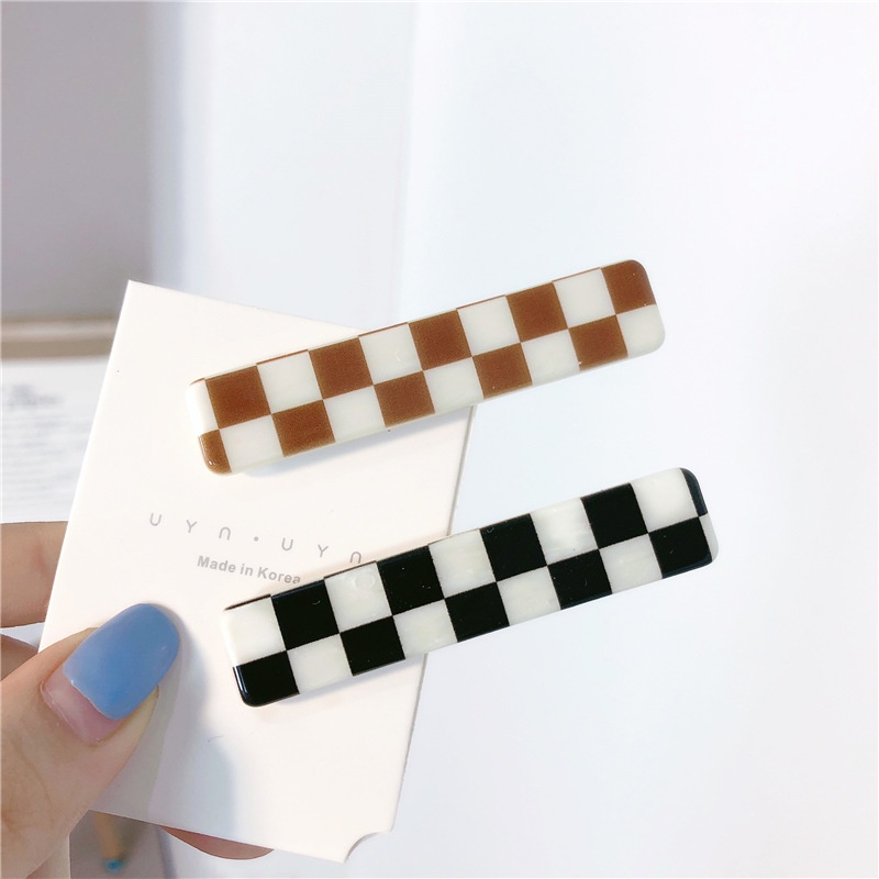 Kẹp Tóc Mái Mỏ Vịt Bằng Acrylic Đơn Giản Cổ Điển Dành Cho Nữ