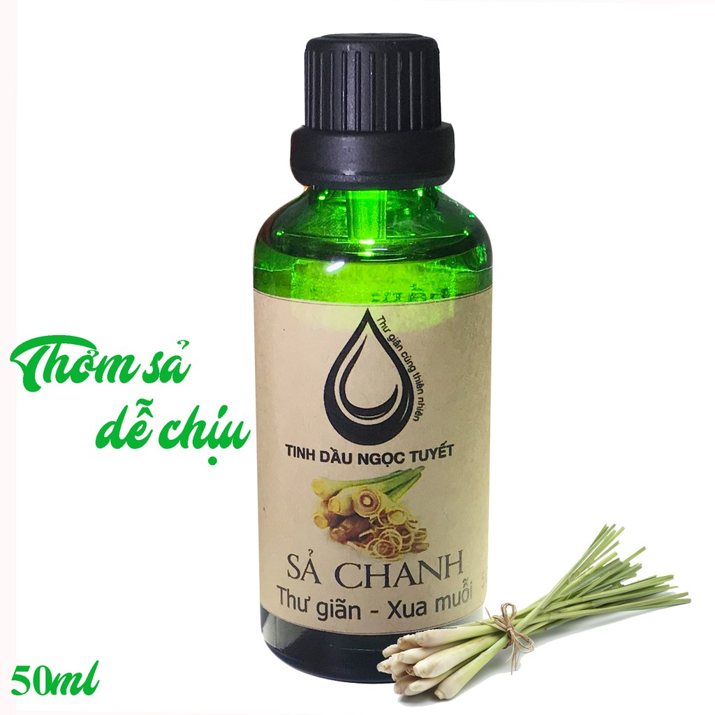 Tinh dầu sả chanh nguyên chất Ngọc Tuyết DQ 50ml - thơm dịu, xua côn trùng