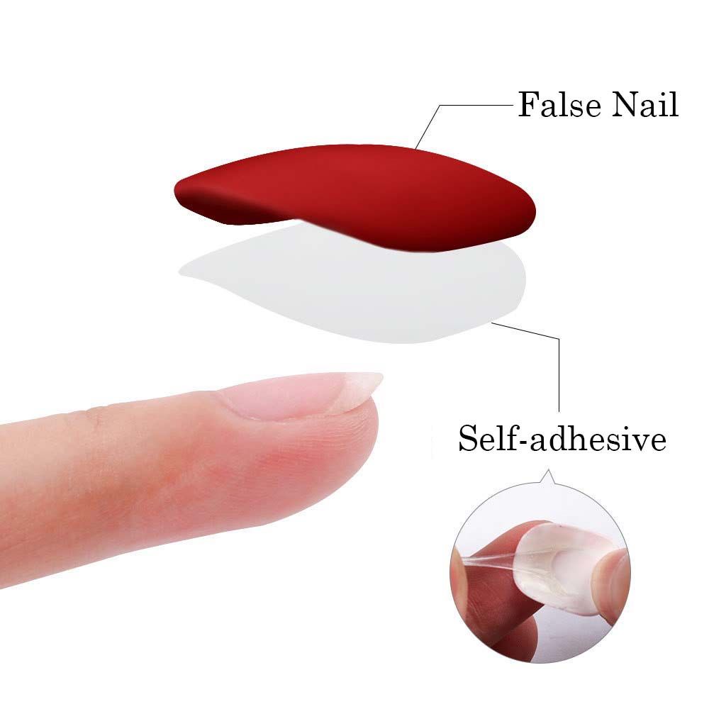 [Hàng mới về] 120 móng giả ngắn 3D nhiều màu tự dính độc đáo cho bé gái