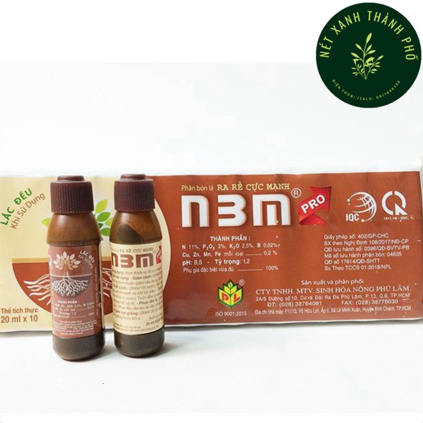 Phân Bón Kích rễ N3M Pro Dạng Nước 20ml, ra rễ mạnh, bén rễ nhanh