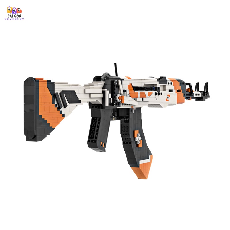 Đồ Chơi Lắp Ráp Mô Hình CSGO Súng AK47 Asiimov Phóng Thun 1200+ PCS - Bản Thiết Kế Tiêu Chuẩn Của Kevin183