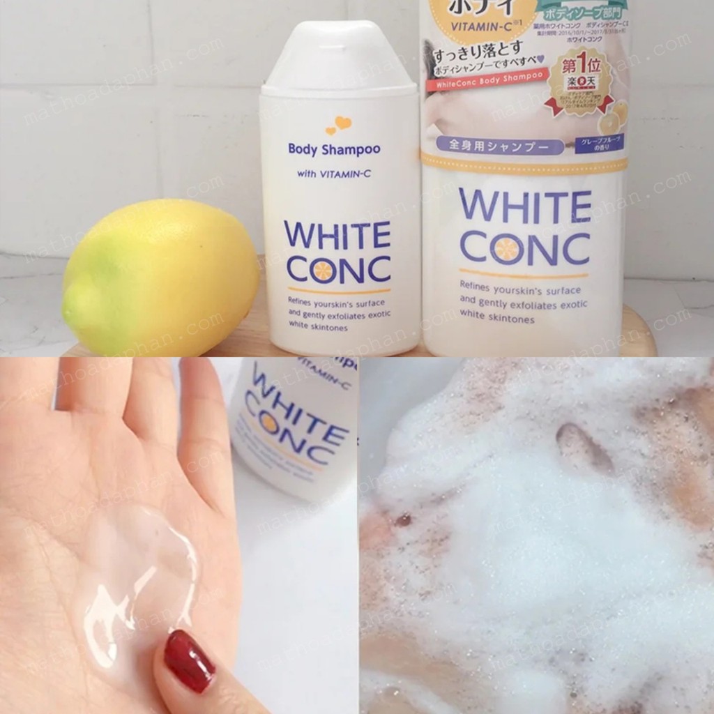 Sữa tắm white conc trắng da body 360ml | BigBuy360 - bigbuy360.vn