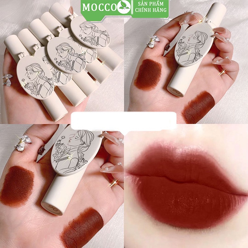 Son Môi Maffick Có Gương Lấp Lánh Dưỡng Ẩm Lâu Trôi MOCCO Nội Địa Trung
