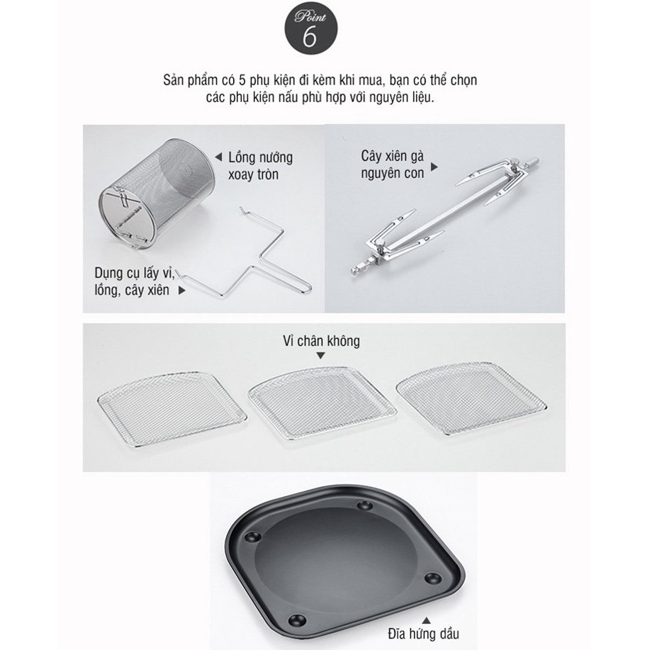 Lò Nướng Không Khí LocknLock EJF691 (10 Lít) - HAPOS