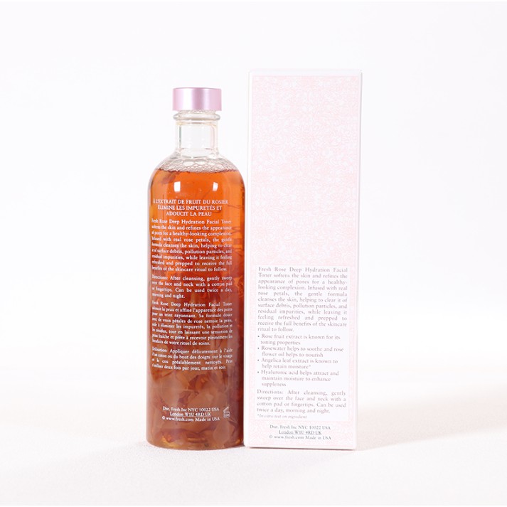 FRESH ROSE  Toner Dưỡng Ẩm Làm Mịn Da Chiết Xuất Cánh Hoa Hồng 250ml