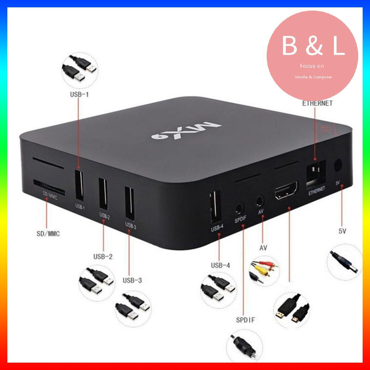 Bộ Tv Box Mx9 5g 4k 1.2ghz Chất Lượng Cao Kèm Phụ Kiện