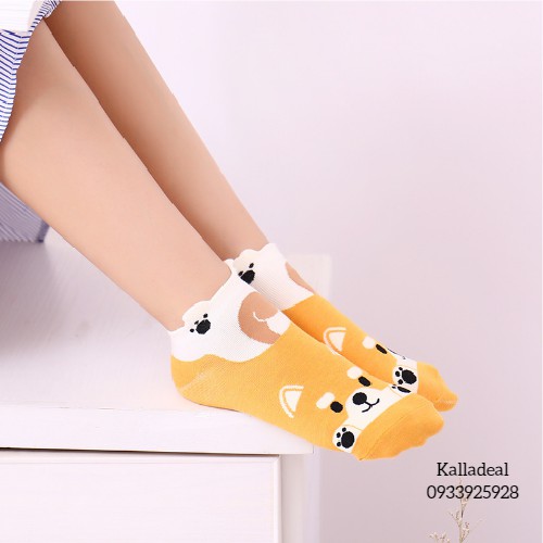Tất Gấu Dể Thương Cổ Ngắn