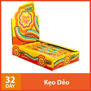 Kẹo Dẻo Chupa Chups Sour Belt (Hộp 32 thanh ).
