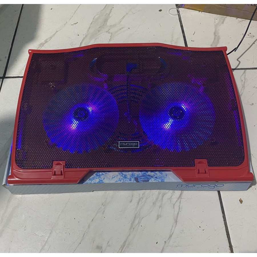 Đế Tản Nhiệt Laptop Máy Tính Macbook  M806 Đèn Led,2 Quạt Lớn