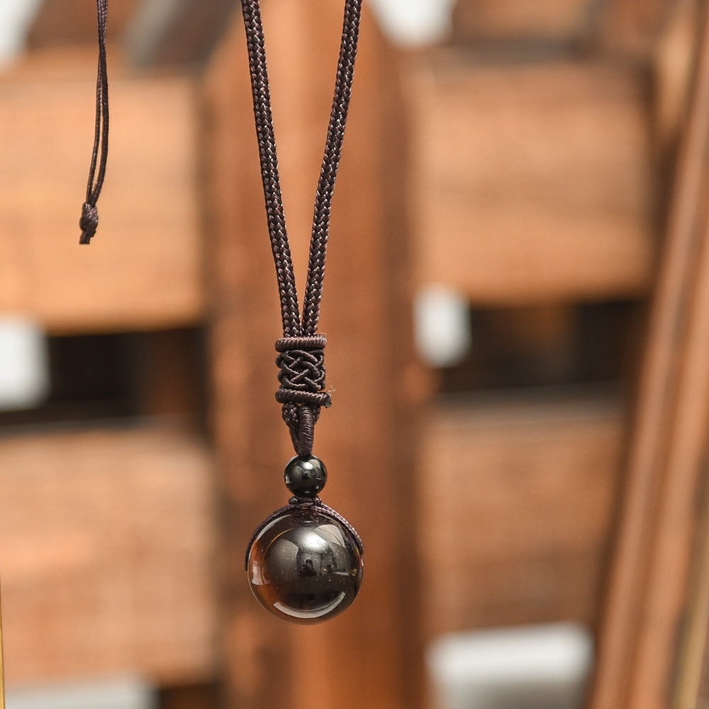 Vòng cổ mặt đá mắt hổ có thể điều chỉnh thời trang độc đáo cho nữ