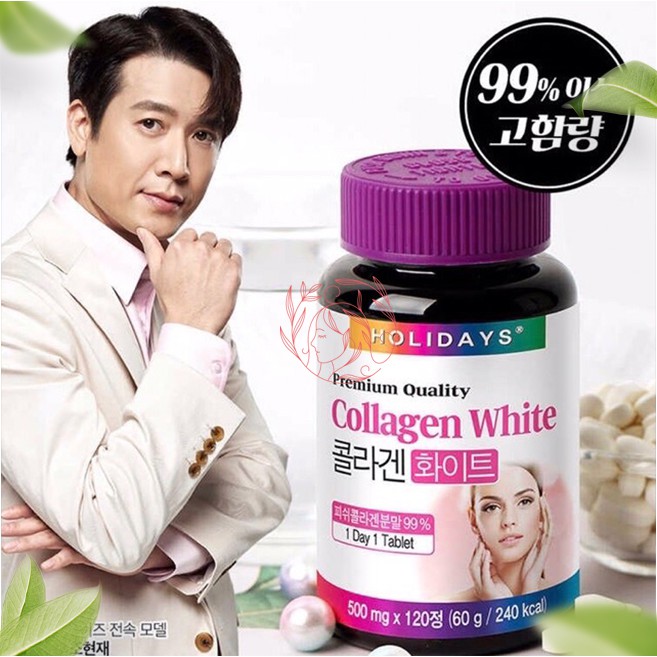 VIÊN UỐNG COLLAGEN WHITE HOLIDAYS TRẮNG DA, CHỐNG LÃO HÓA HOLIDAYS PREMIUM QUALITY COLLAGEN 120V | CHÍNH HÃNG HÀN QUỐC | BigBuy360 - bigbuy360.vn