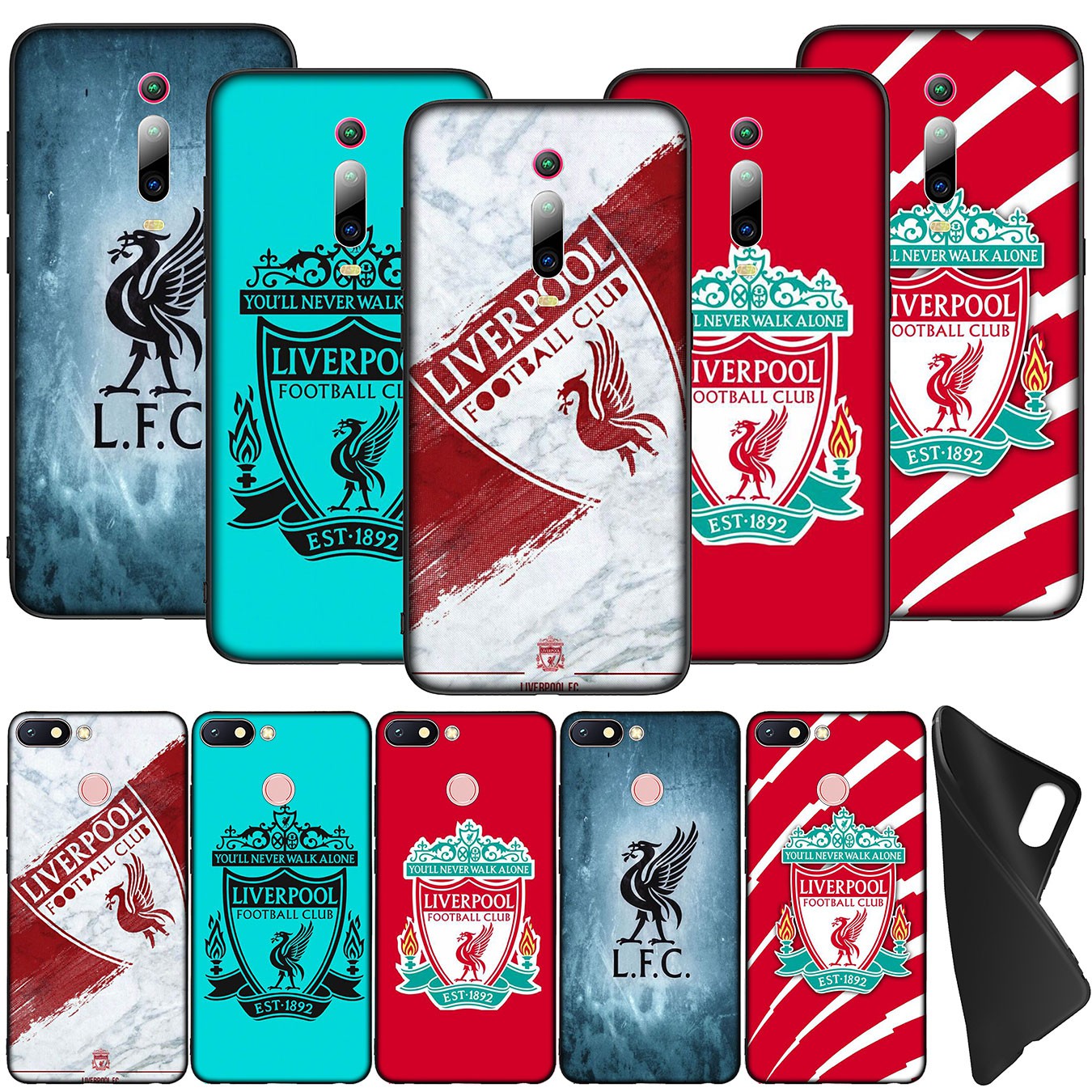 Ốp điện thoại silicone mềm in hình đội bóng Liverpool màu đỏ cho Xiaomi Redmi K30 K20 S2 Go 7A Note 7 Pro