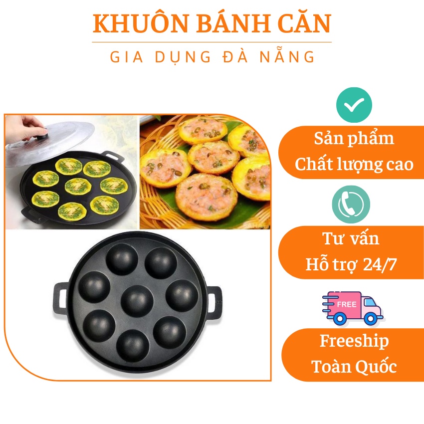 Khuôn bánh căn chống dính  HÀNG CAO CẤP  chảo chống dính giúp bạn dễ dàng đổ bột và lấy bánh  (8/ 10/ 12 lỗ )