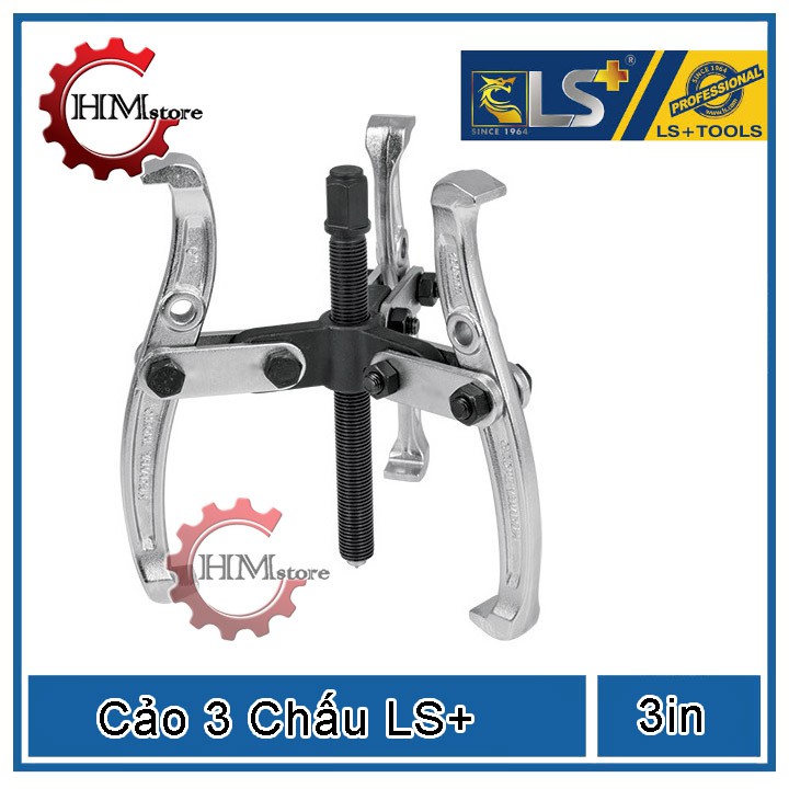 Cảo 3 chân LS+, kích thước 3inch 4inch 6inch - Cảo 3 chấu, cảo bạc đạn, cảo vòng bi, cảo bánh răng