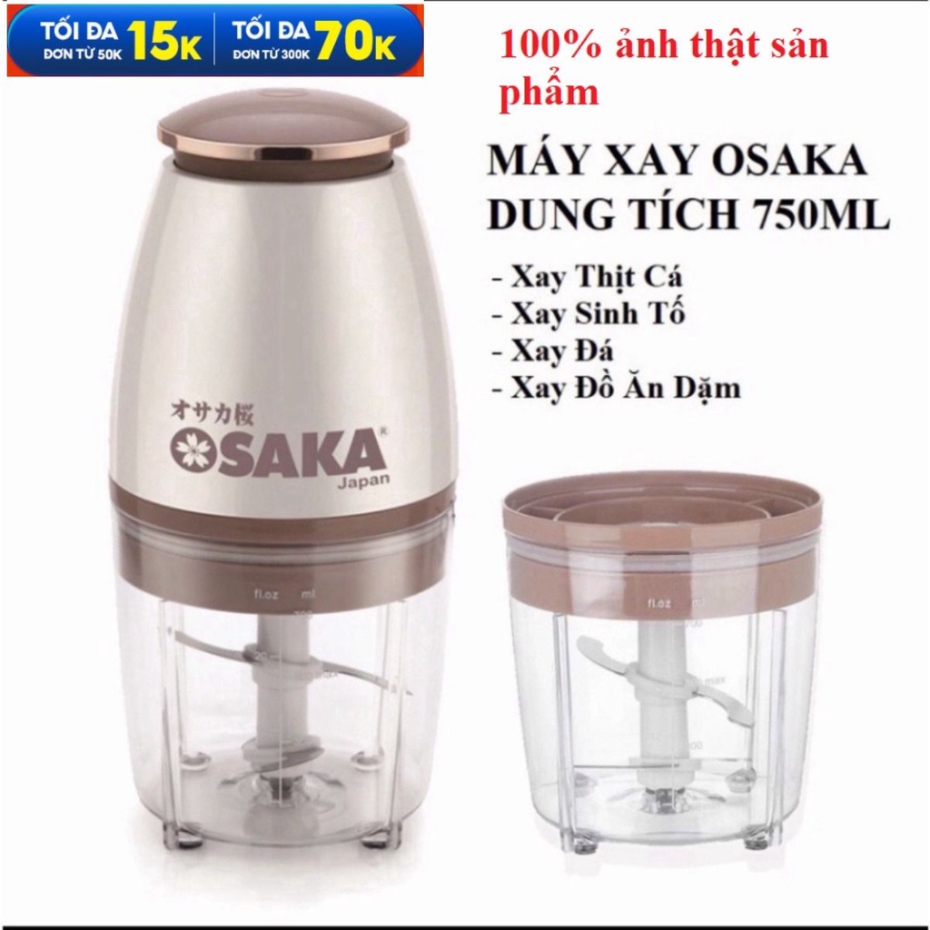 MÁY XAY ĐA NĂNG OSAKA NẮP ĐỒNG 700ml BẢO HÀNH 6 THÁNG _ Giá Bán Sỉ Lẻ