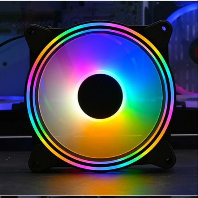 Quạt Fan RGB Coolmoon K2 Tặng Kèm 4 Ốc (gắn trực tiếp không dùng hub)