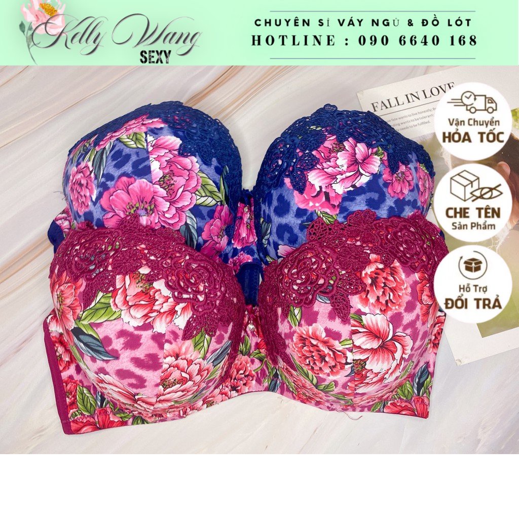 MẪU HOA [Bigsize 34-40] nâng ngực, chống chảy xệ] Áo lót bigsize, áo ngực bigsize - KELLYWANG