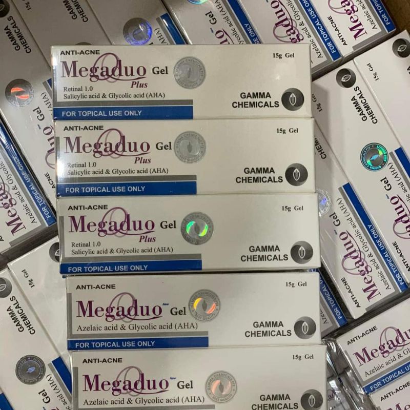 MEGADUO Gel 15g - Bản Thường AHA và Plus Retinal 1.0  - Gel dưỡng giảm mun, vết thâm