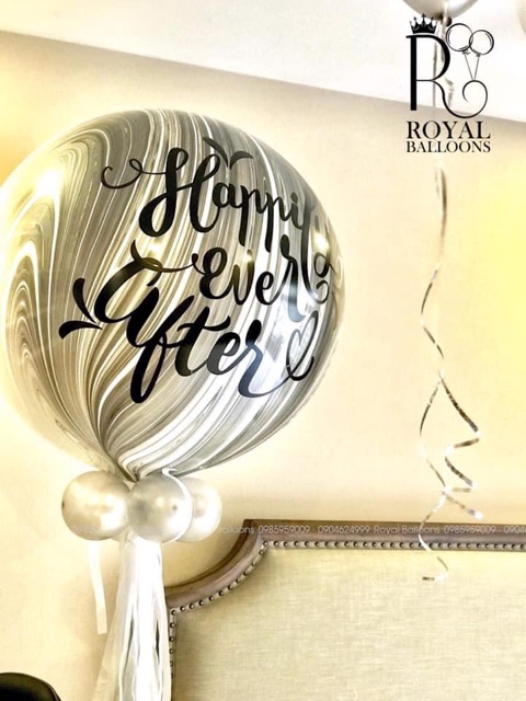 Bóng vân đá jumbo mỹ hãng qualatex size đại 30&quot; trang trí sinh nhật