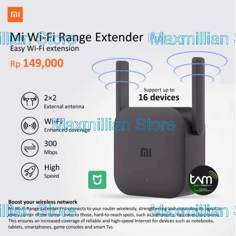 Thiết Bị Khuếch Đại Tín Hiệu Wifi Xiaomi Mi 2 Cổng Usb 300mbps