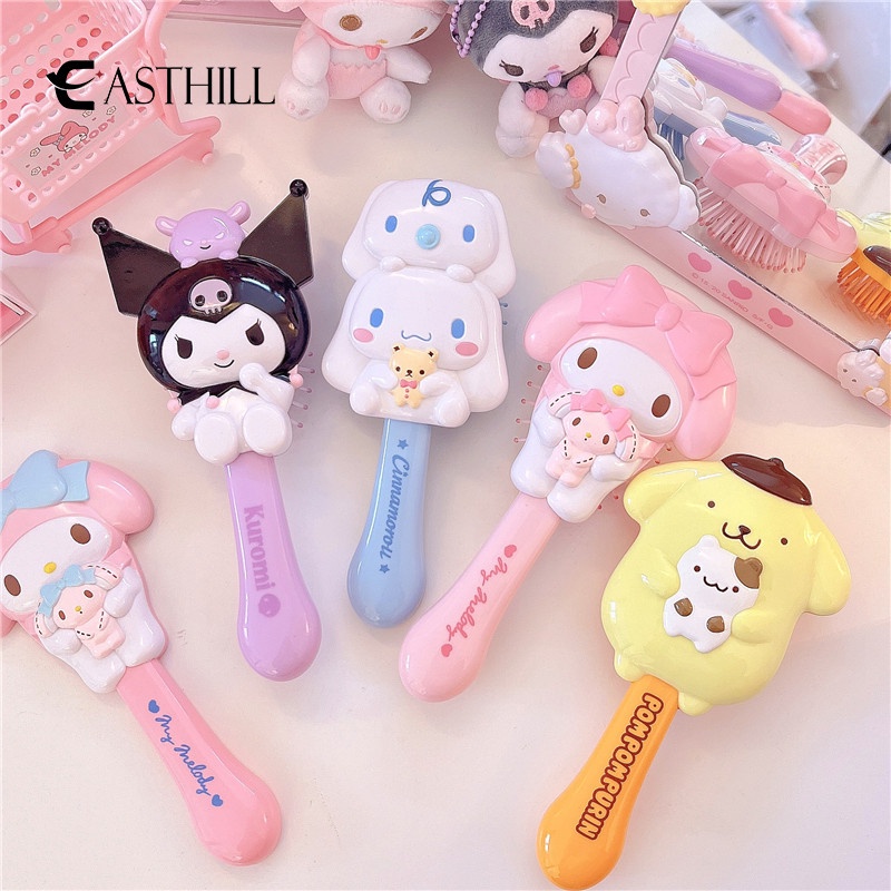 SANRIO Phụ Kiện Lược Cài Tóc Hình Búp Bê Cinnamoroll 3D Dễ Thương