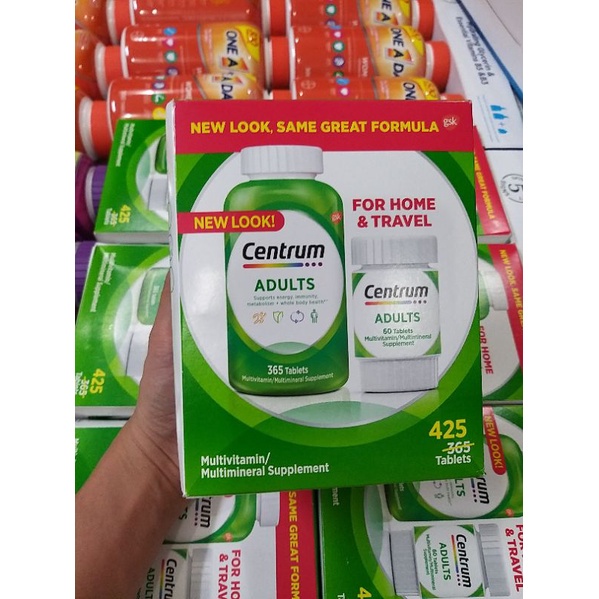 Set Centrum Multivitamin 425 viên của Mỹ - Vitamin cho người dưới 50 tuổi (Mẫu Mới 2022)
