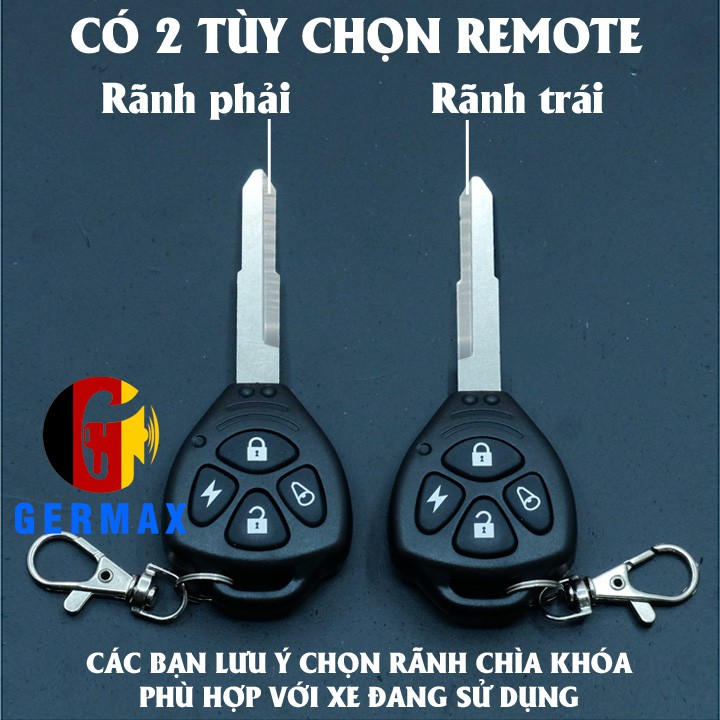 Chống trộm xe máy tự lắp 2 remote kết hợp chìa, có xi nhan GM-N2CK