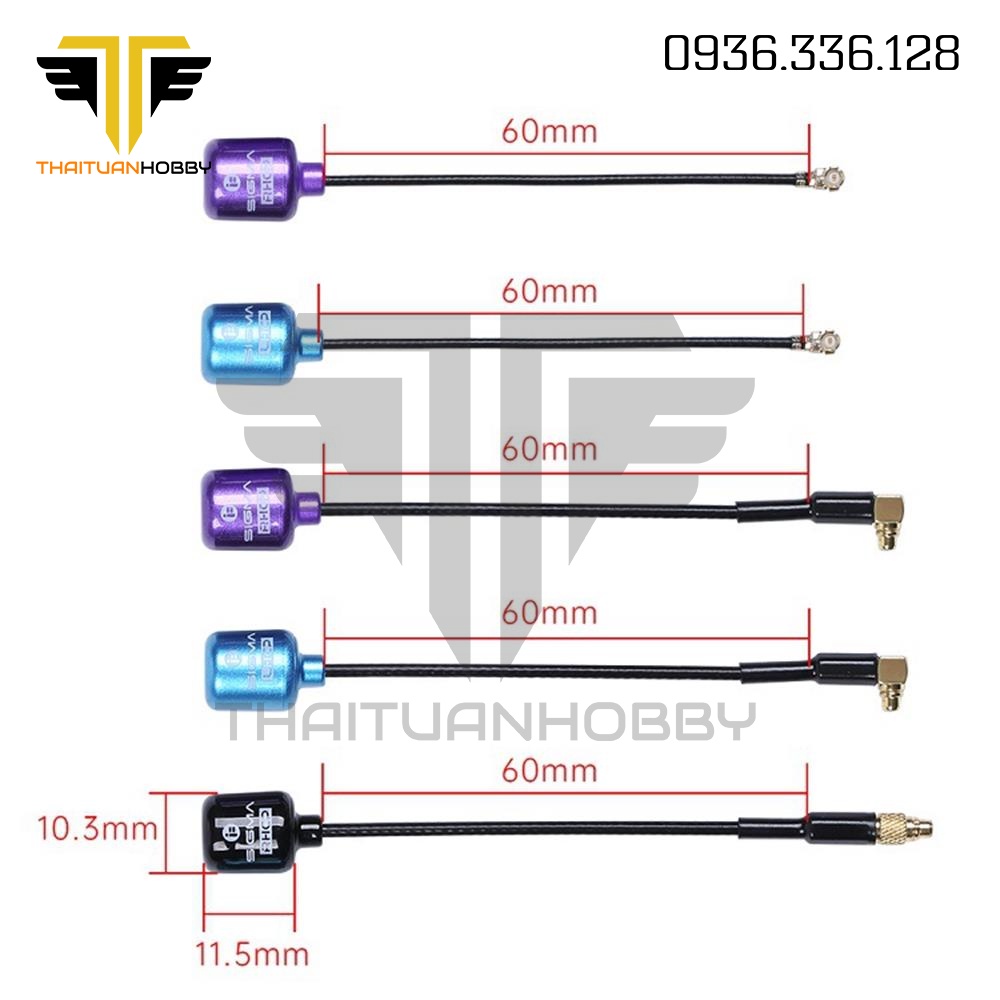 Anten Iflight Sigma Chân Cắm U.F.L 60mm